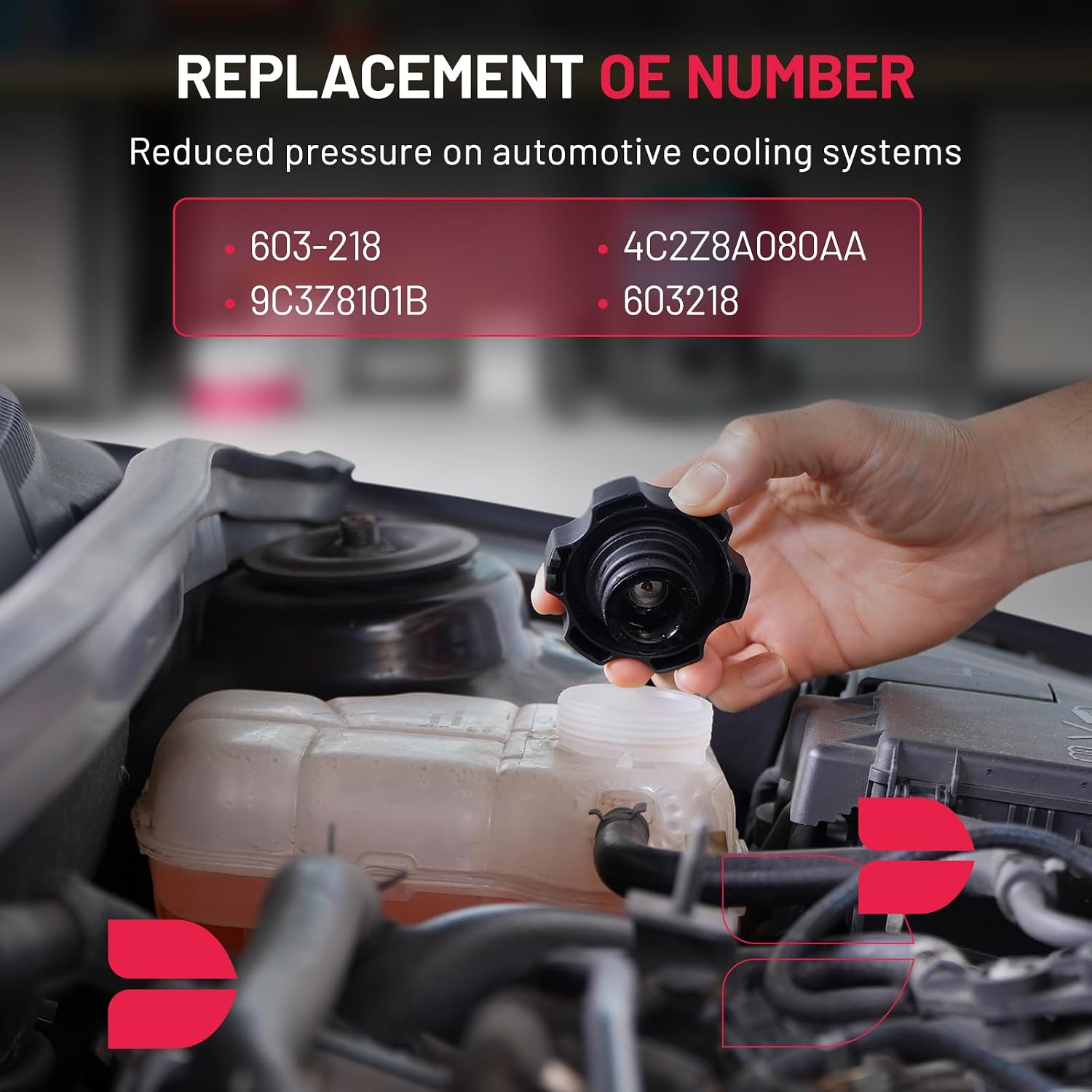 BDFHYK Engine Coolant Expansion Reservoir Overflow Tank Compatible with E350 E450 Super Duty E350 Club Wagon 6.0L V8 2004 2005 2006 2007 2008 2009 2010 Replace 603-218 4C2Z8A080AA 9C3Z8101B 603218