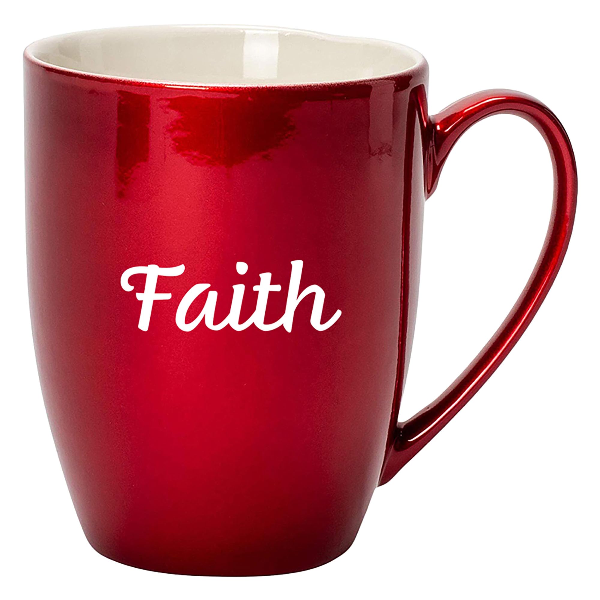 Elanze Designs Love You To The Moon And Back Mug - 10 Oz Bone China Coffee Cup Cardinal Red