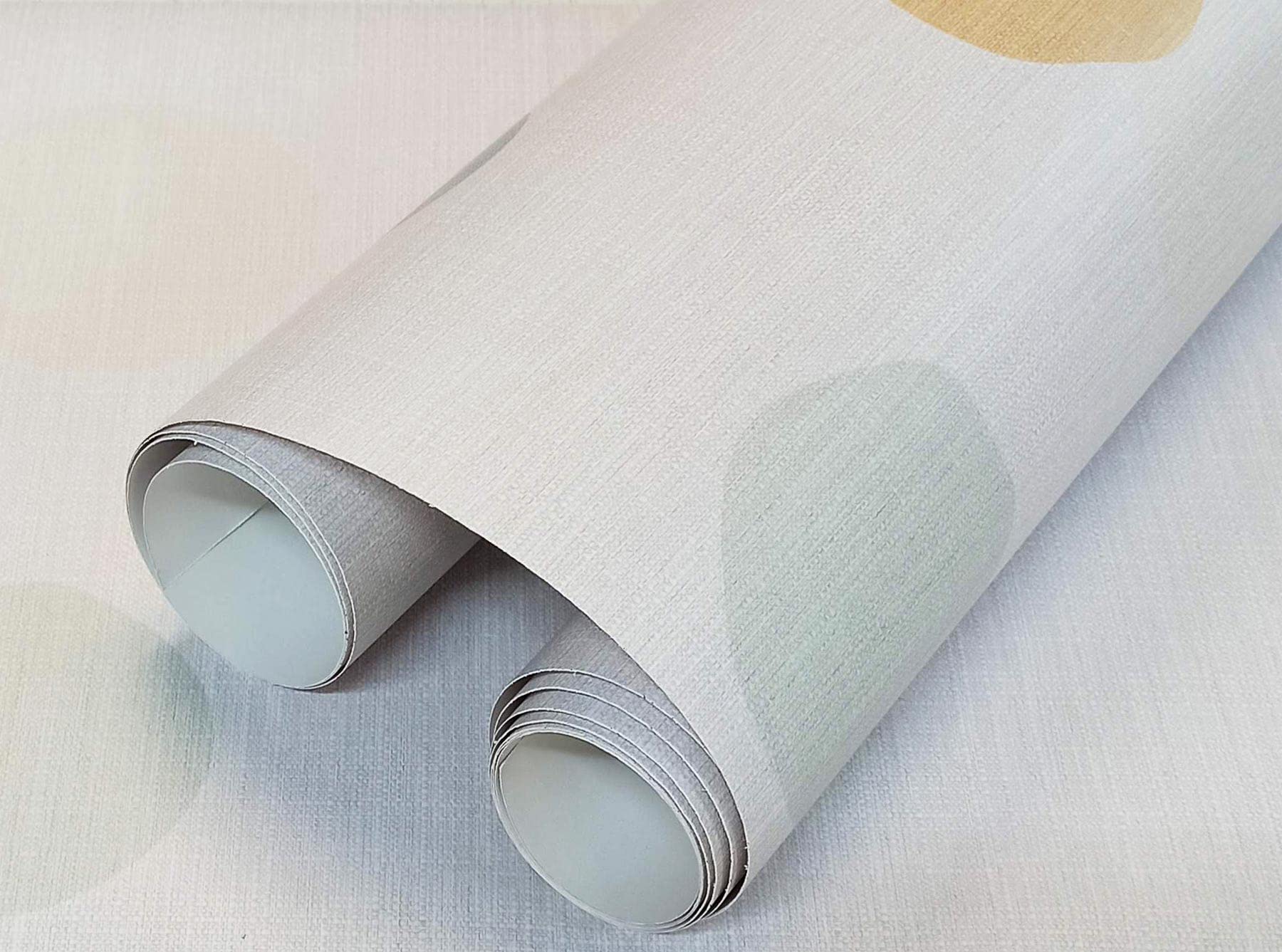 Carta Adesiva Per Parete Juta 40x250 Cm | Vinile Decorativo Con Motivo Rigue Pastello | Facile Applicazione - Foto 10