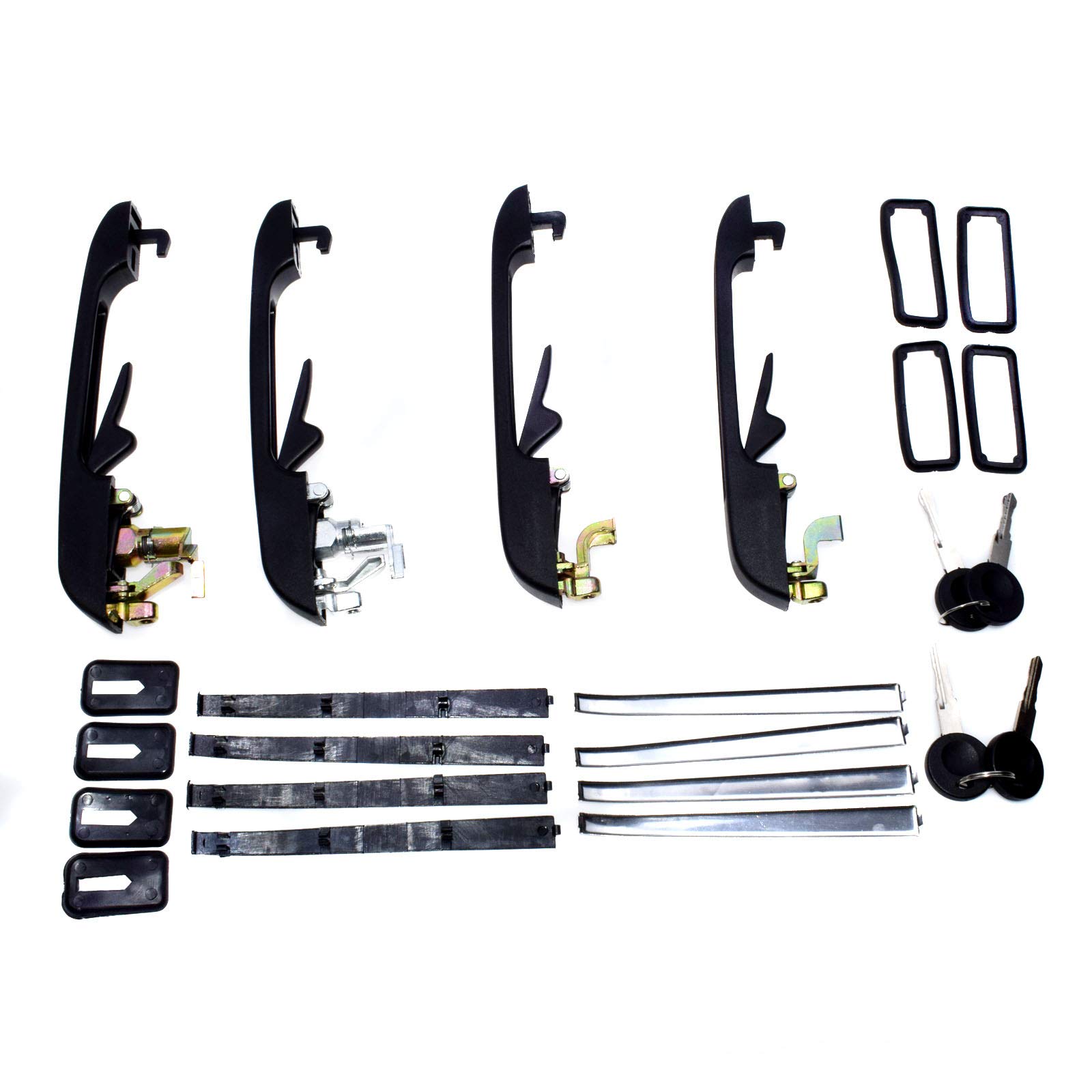 Amazon.com: Kison 4Pcs Outside Exterior Door Handle Front Rear
