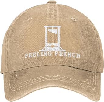 Feeling French Caps for Men Feeling French Vintage Guillotine Baseball Hats