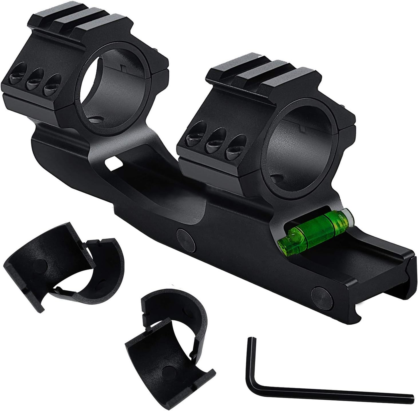 lasdolod Rifle Scope Mount for Long Range Scopes, Profile Diameter 1 inch / 30mm Offset Cantilever Scope Mounts Dual Ring | 20mm Picatinny Rail | Bubble Level : Sports & Outdoors