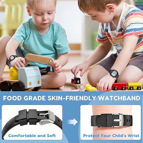 Miniatura 7 de Beeasy Kids Watch for 5-15 Year Old Boys Girls Digital Watch Multifunctional 5ATM Waterproof Alarm Calendar Chronograph LED Wrist Watch for Children