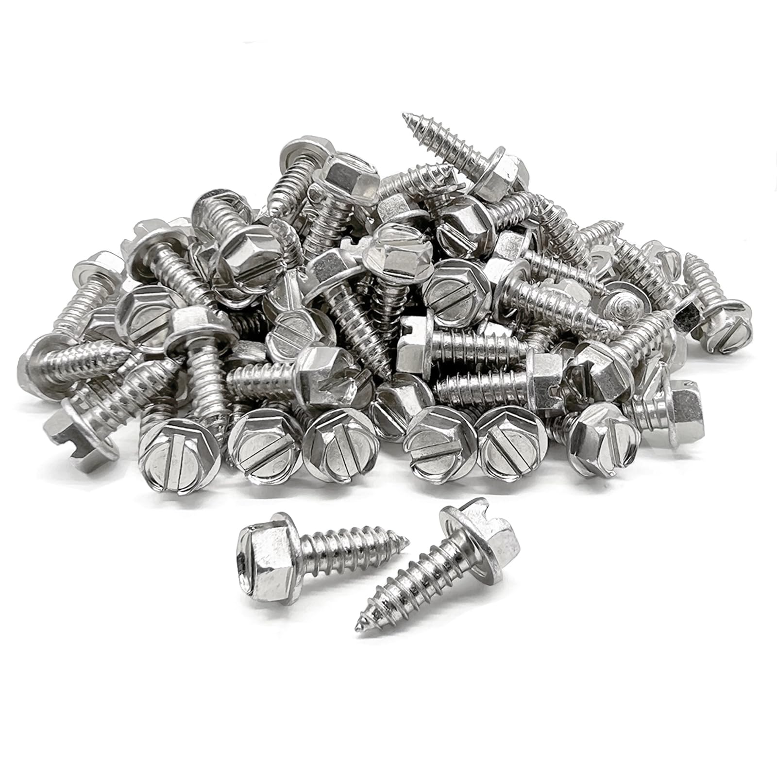 License Plate Screws - Stainless Steel Pack of 4 -26 License Plate Screws - Stainless Steel Pack of 4 -26