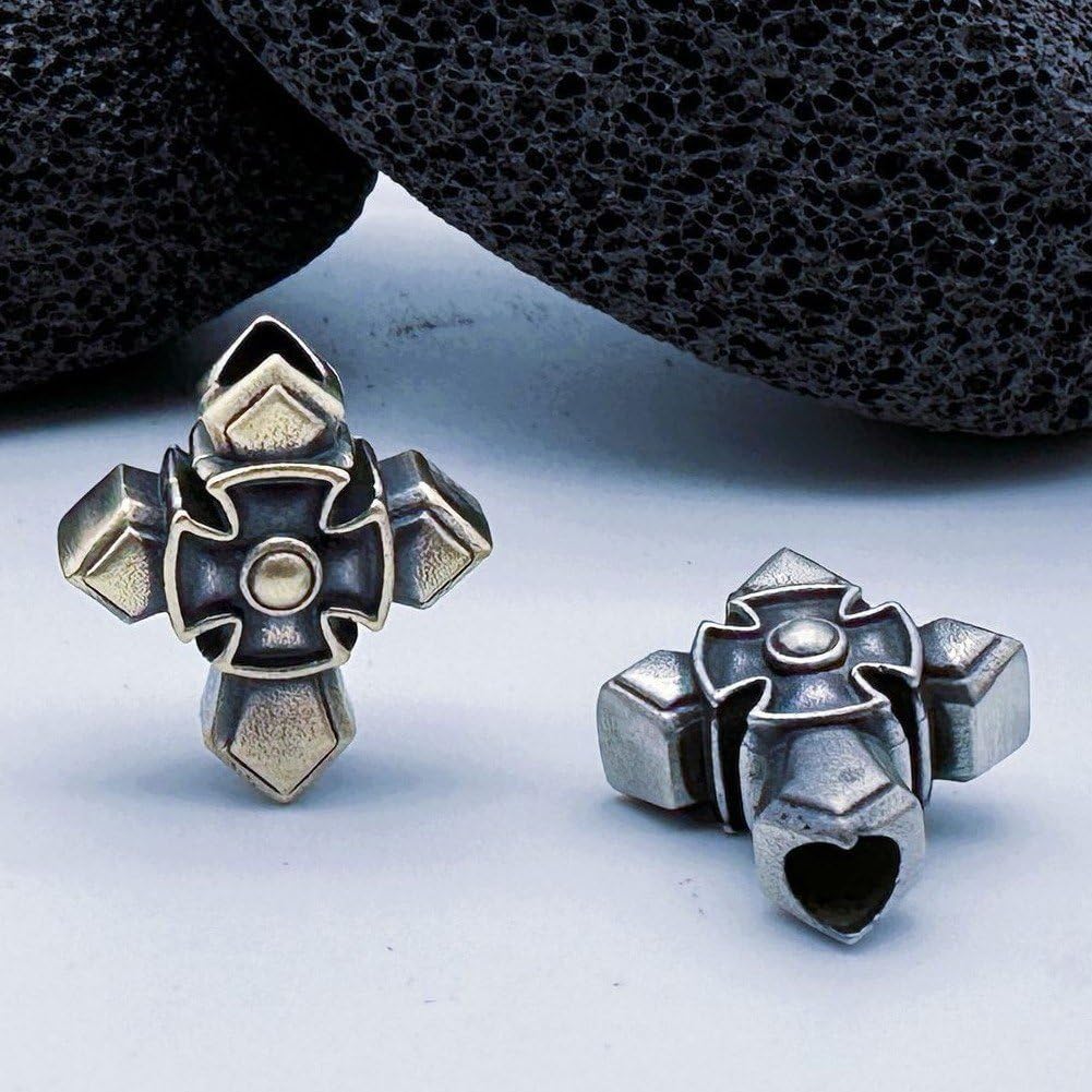 Smycz Paracord Nóż Wisiorek Krucyfiks Mosiądz Krucyfiks Wisiorek Krzyż Paracord Nóż Brelok Parasol Lina Zawieszki DIY Paracord Charms