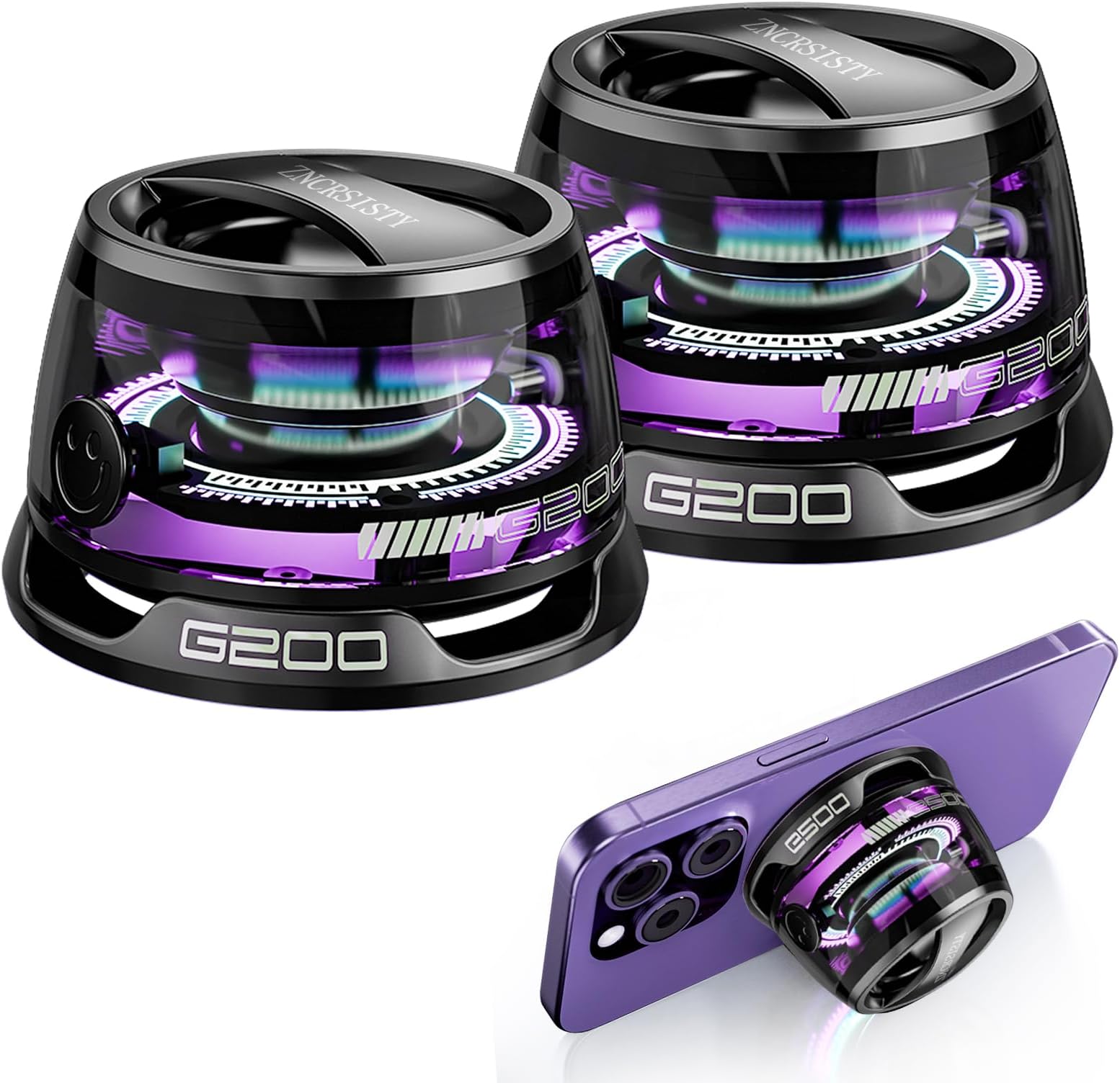 G200 Magnetic Bluetooth Speaker - Portable Mini Bluetooth Speaker with Phone Stand, Game Mode, 7H Playtime, RGB Light, Perfect Teen Gift for Camping & Home Decor