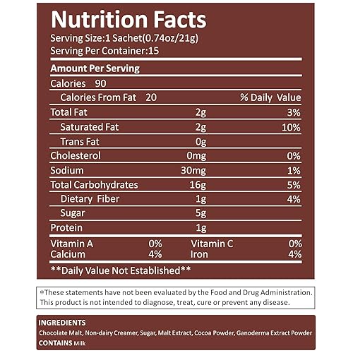 Miniatura 2 de Mezcla de chocolate caliente de hongos con Reishi, cacao caliente alternativo al café de hongos en polvo para energía, estado de ánimo y sistema