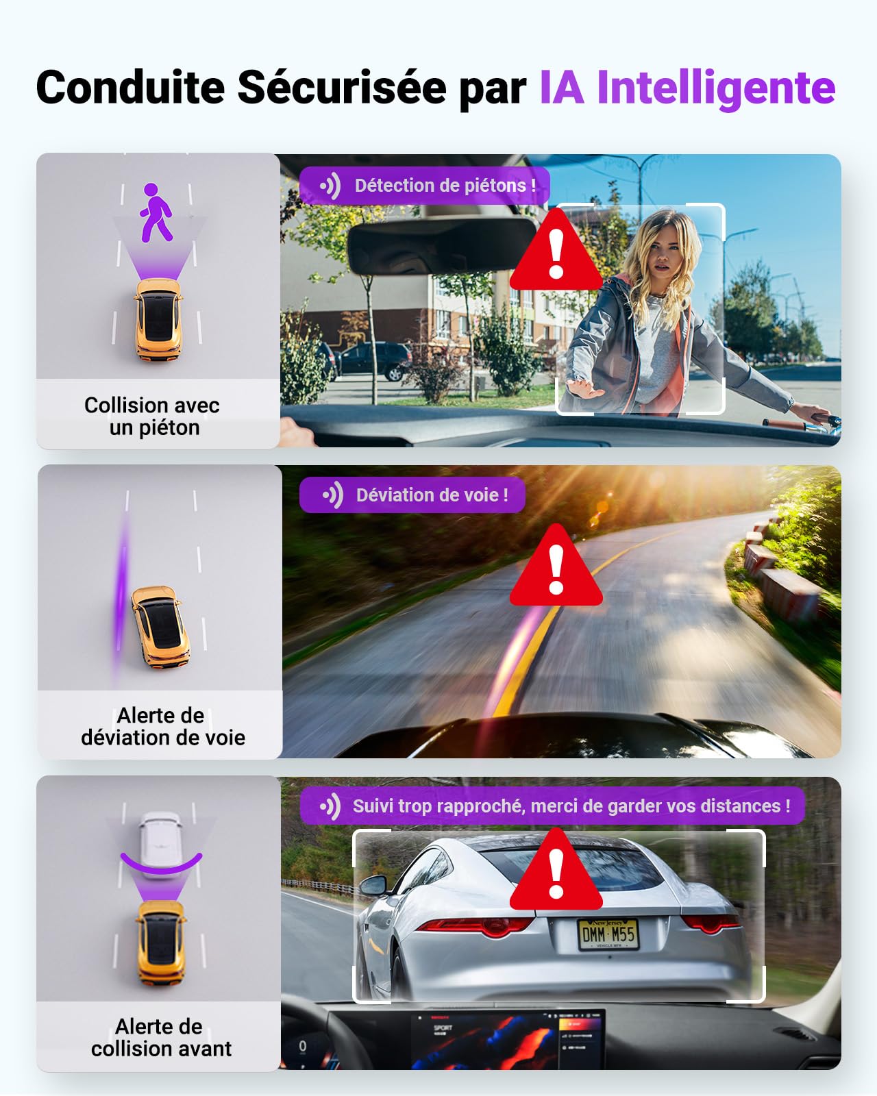VANTRUE Dashcam Voiture S1 Pro Max 4K+4K Starvis 2 Avant et Arrière, Caméra embarquée 5G Wi-FI Dash Cam GPS 360° HDR Tampon Surveillance de stationnement,Contrôle Vocal Français，LTE en Option Max 1To