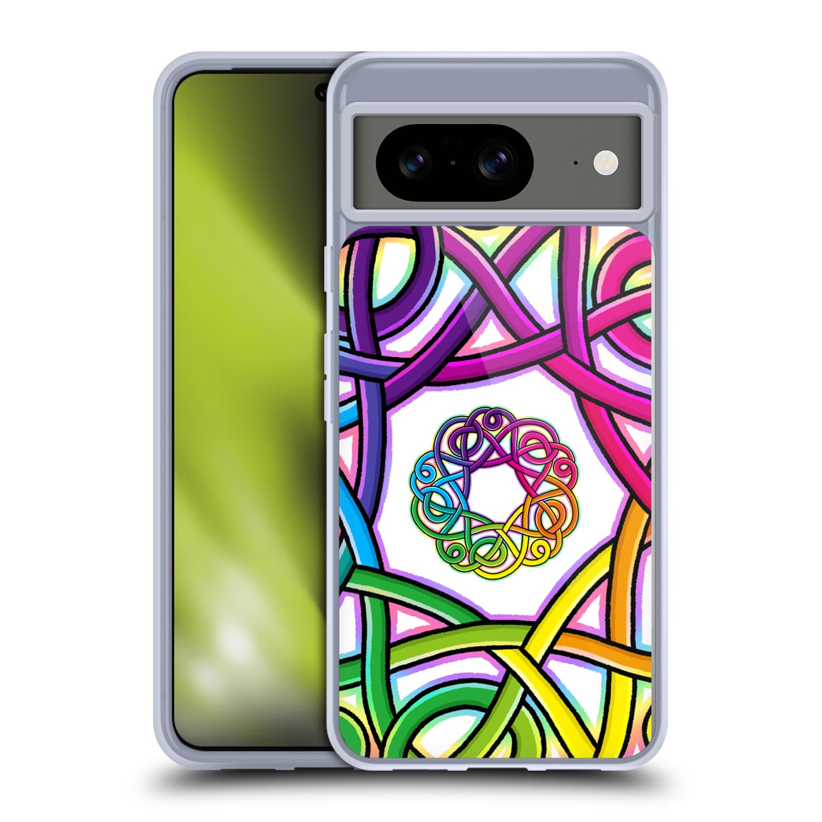 Funda de Gel Nudos Celtas para Google Pixel 8 con Protección Militar y MagSafe 8