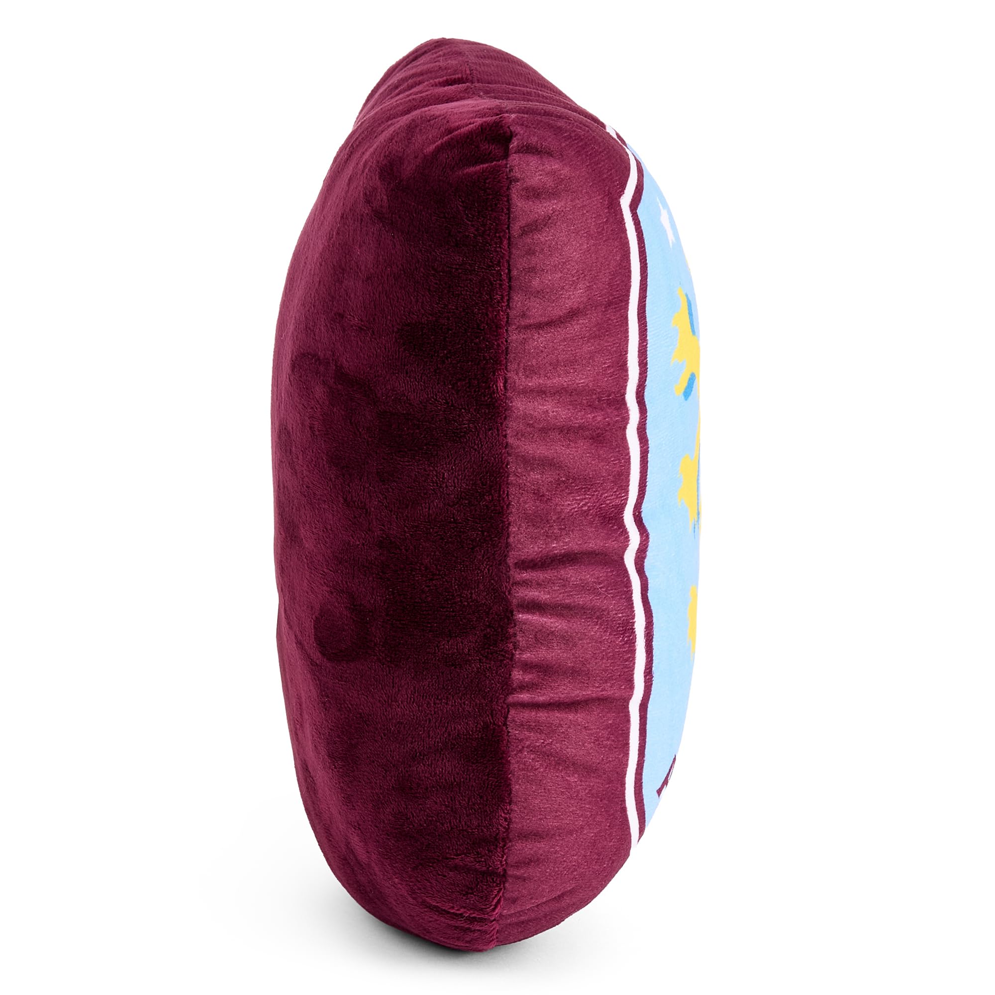 Aston Villa FC Crest Filled Plush Cushion, Official Licensed 28cm Soft Claret & Blue, 28 cm x 22 cm x 12 cm - Image 4