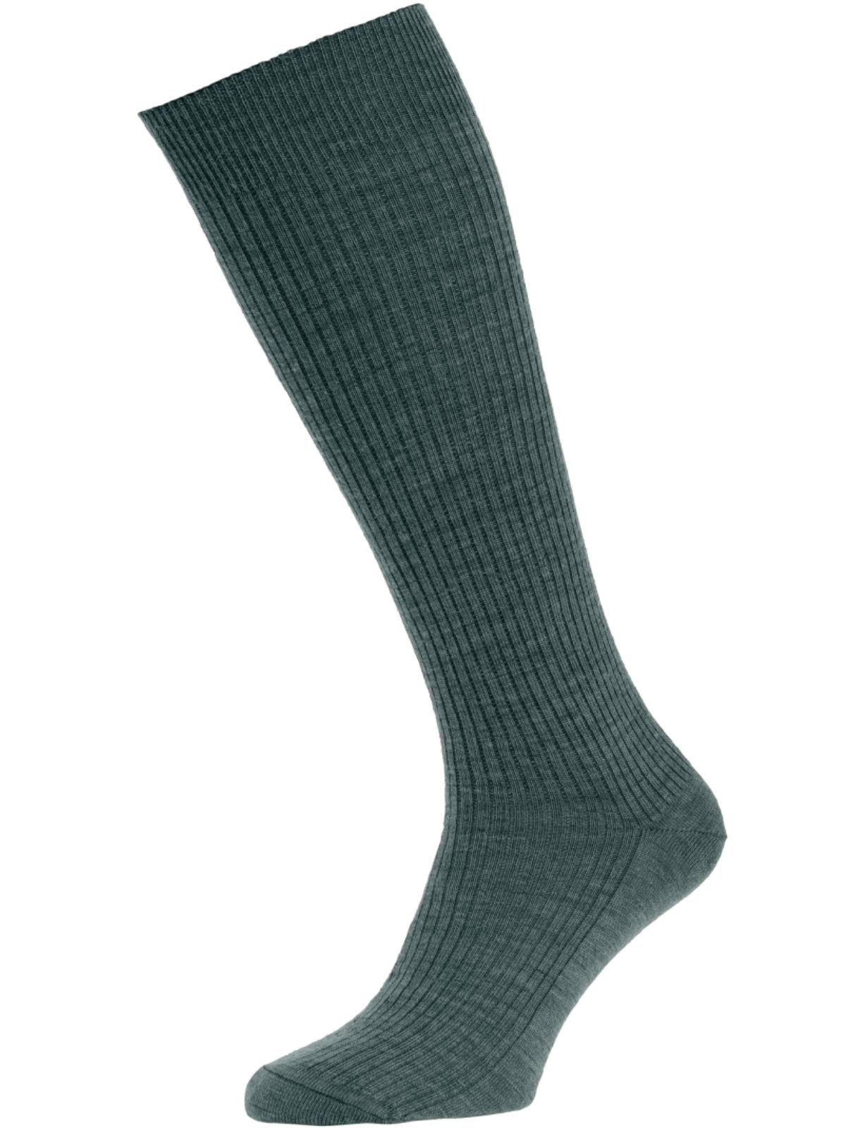 Hj Hall Men's Green Immaculate Long Knee Length Socks Hj77 (6-11, )