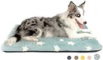 Mora Pets Dog Crate Bed Ultra Soft Dog Bed Mat for Medium Dogs Washable Pet Kennel Pad for 30 inch Cage Flat Puppy Cat Mattress Cute Cushion Liner Anti-Slip Grey 30 x 19