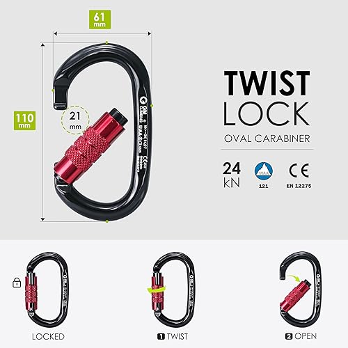 Miniatura 4 de GM CLIMBING Polea micro 30kN CE UIAA de la mejilla del oscilación certificada