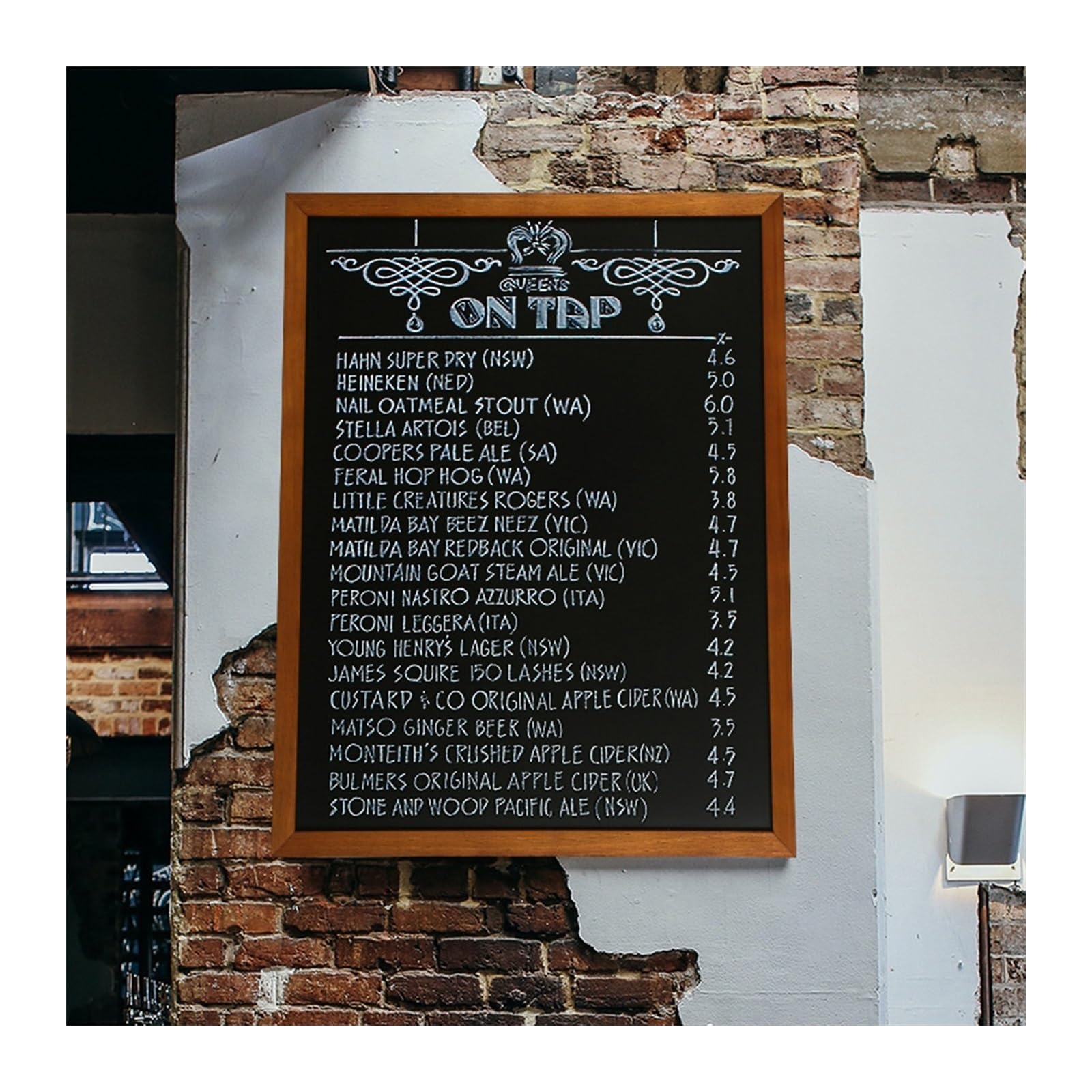 Tableau Magnétique Mural, Tulup - 60x90 Cm - Tableau De Menu, 5 Aimants Une Eponge Un Marqueur Blanc 96304948