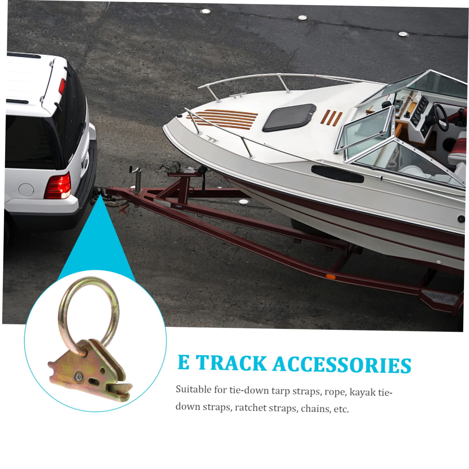 Accesorios Camion 10 Piezas de Anillos de Amarre de Acero para Remolques y Camiones, de Alta Resistencia, Fáciles de Usar Acabado de Trabajo Grueso
