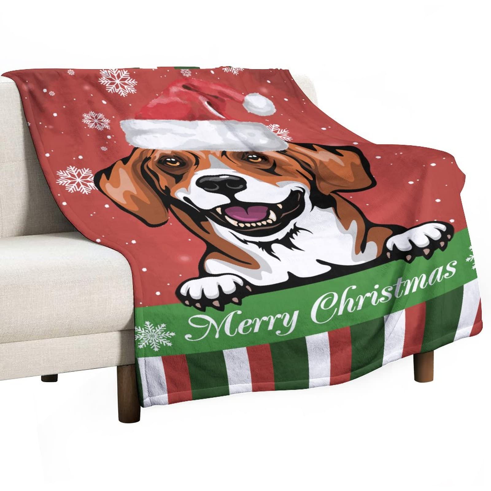Couverture pour chien et chat, plaid polaire chaud 130 x 150 cm motif flocon de neige