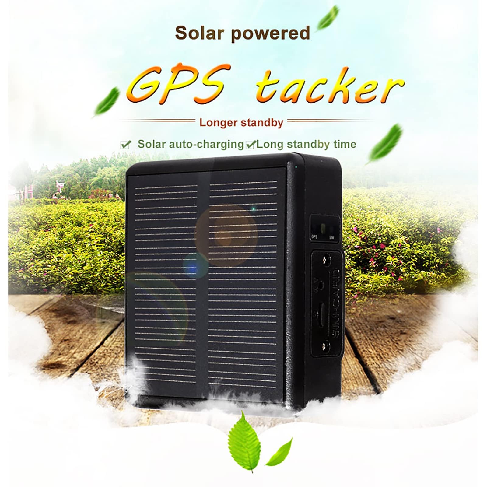 Lokalizator GPS dla zwierząt, mini solarny lokalizator GPS, wodoodporność IP67, śledzenie w czasie rzeczywistym, śledzenie historyczne, alarm wibracyjny, dla bydła, owiec, koni
