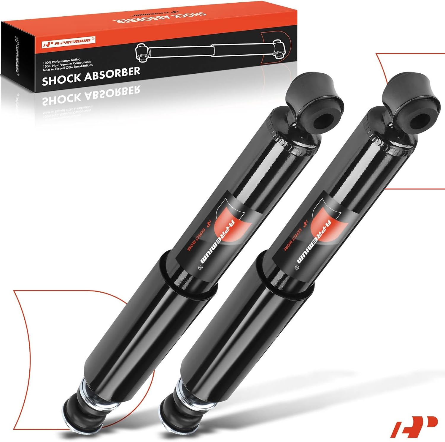 A-Premium Front Pair (2) Shock Absorber Compatible with Ford Explorer 1991-1994, Ranger 1990-1997, Bronco II 1990 & Mazda B2300/B3000/B4000 1994-1997, Navajo 1991-1994, Driver and Passenger Side