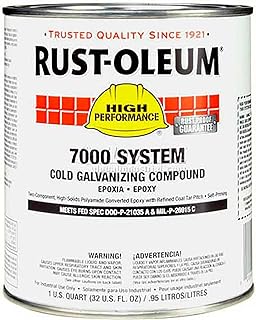 Rust-Oleum 7000 System <500 Voc Cold Galvanizing Compound Quart - Lot of 2