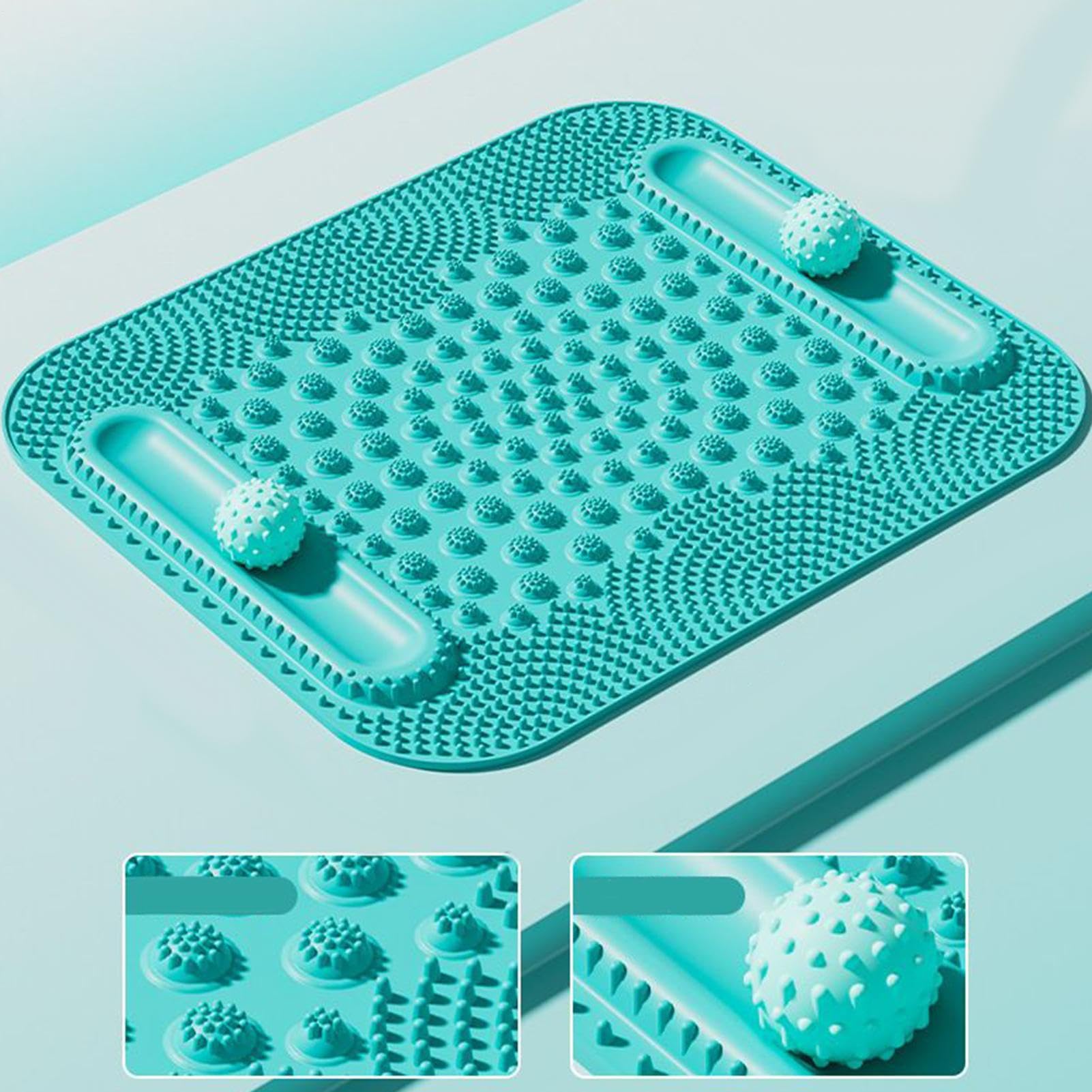 Tapis plantaire à points de pression Stimulateur jambes double piste billes | Tapis Réflexologie Plantaire Pression Récupération circulation meilleur sommeil hommes