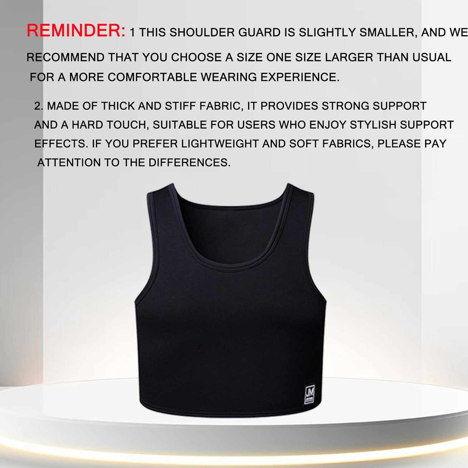 JOCKMAIL Men's Neoprene Brace Vest Chest Support Strap Fitness Gym Sports Bra Vest Mens Chest Compression Vest