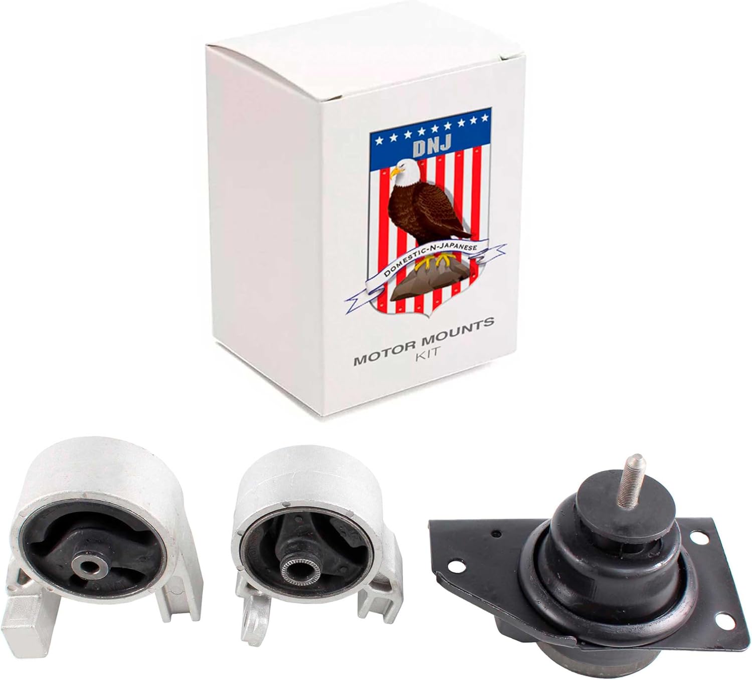 DNJ MMK1106 Motor Mount Kit for 2006-2011 Hyundai Kia Accent Rio Rio5 1.6L L4 16V DOHC 1599cc