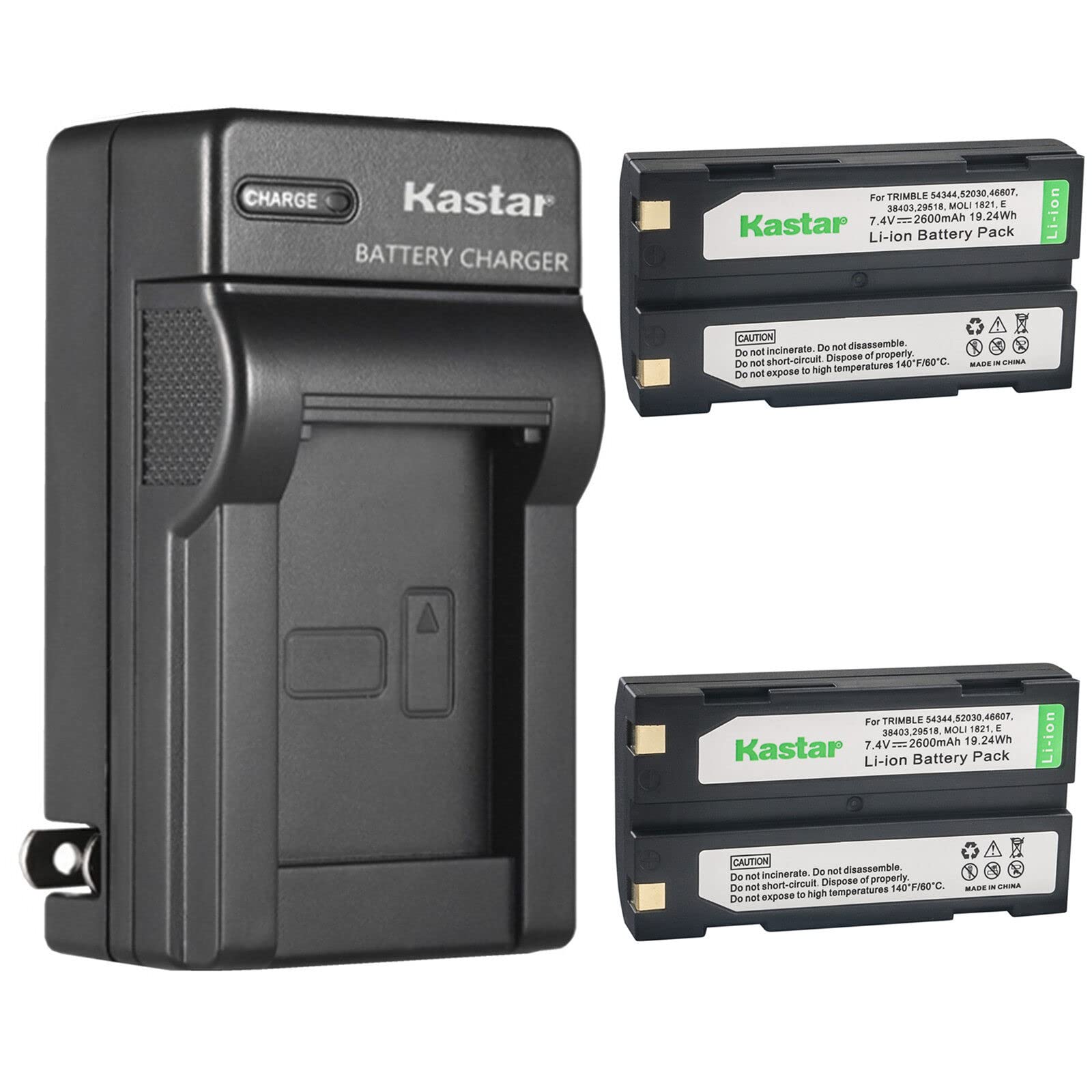 Kastar 2-Pack Ei-D-Li1 Battery and AC Wall Charger Replacement for HP PhotoSmart 912, PhotoSmart 912xi, PhotoSmart C912, HP C8872A, TechCell PR122DG, Telxon Bar Code Scanner, TSCI Data Collector