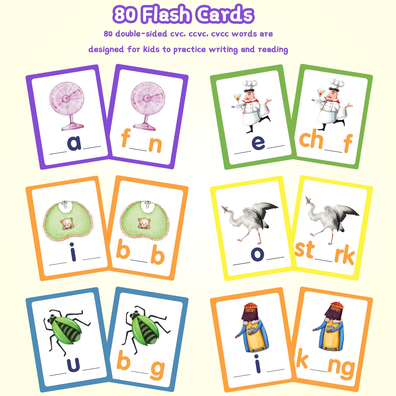 Learn To Read Kit Phonics Flash Cards With Reading Pen - For Kids 3-7 ...