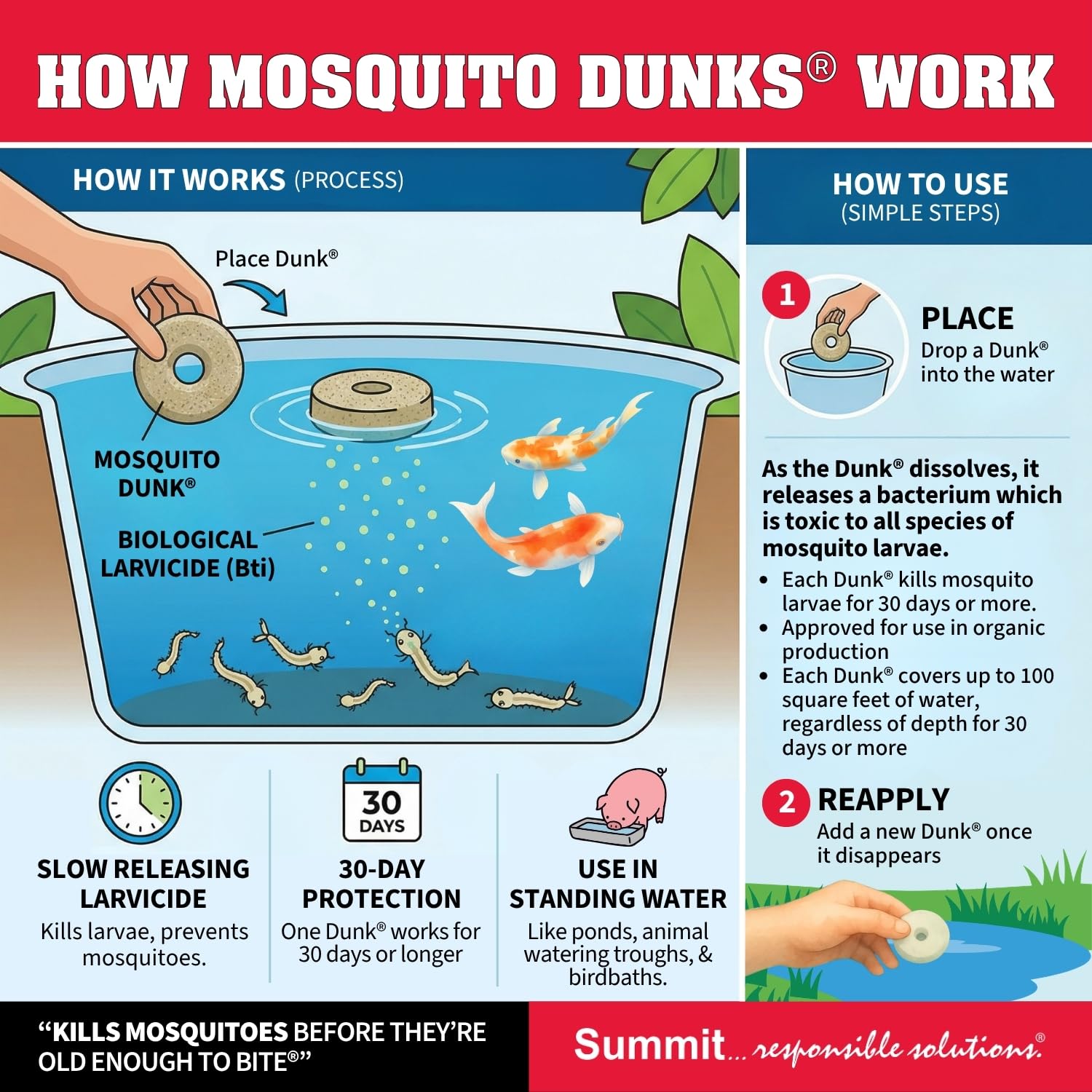 6-Pack Mosquito Dunks L20035
