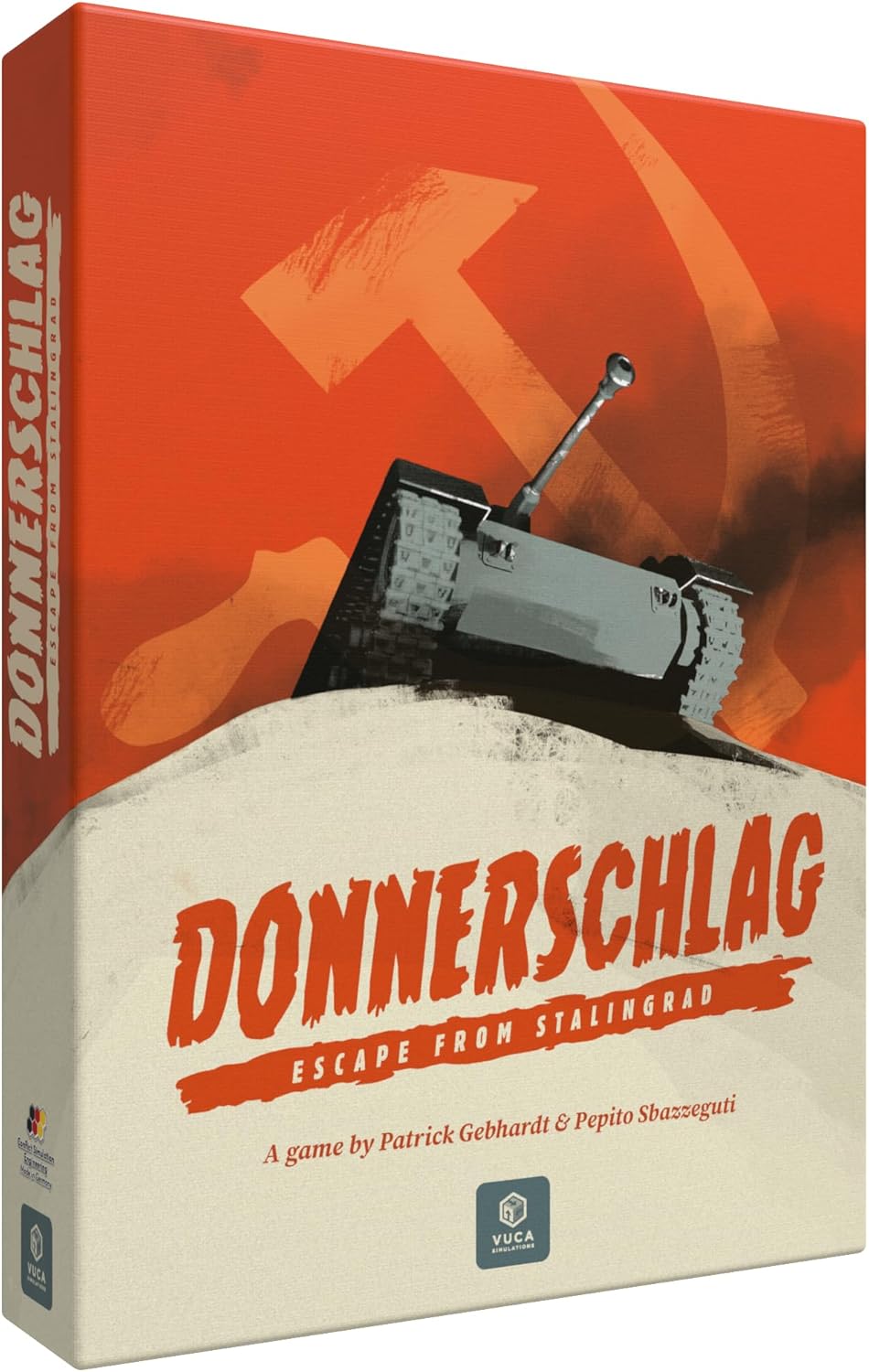 | Donnerschlag: Escape from Stalingrad | 2‑Player WW2 Wargame (Operation Winter Storm, 1942) | 4–8 hrs | Card‑Driven Strategy