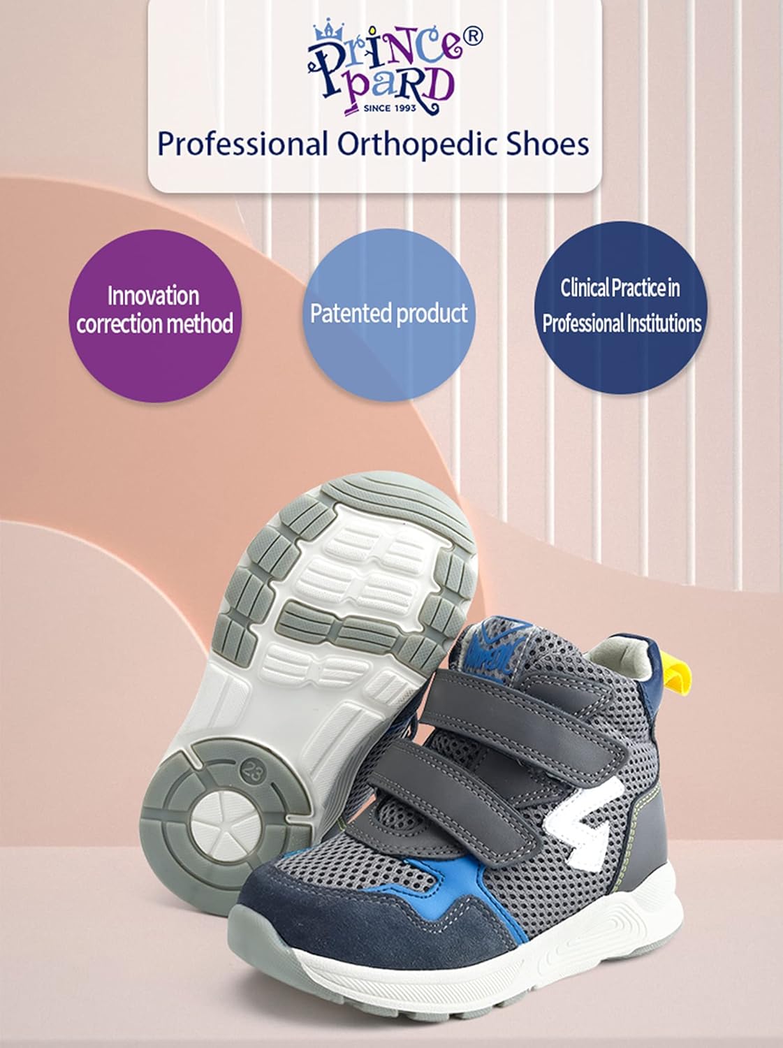 Orthopedic Shoes for Kids with Arch & Ankle Support for Girls and Boys' Flat Foot,High Top Corrective Sneakers,Anti-Slip Soles - Image 6