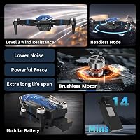 Dronă TTROARDS 4K cu ecran LCD de 2,8 inchi, motor fără perii, flux optic, evitare a obstacolelor la 270 de grade, sub 249 g pentru începători 7