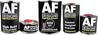 Juego de pintura para BMW S23, color negro rubí metálico, 2 K HS, imprimación 2 K, barniz transparente resistente a los arañazos Smart Repair