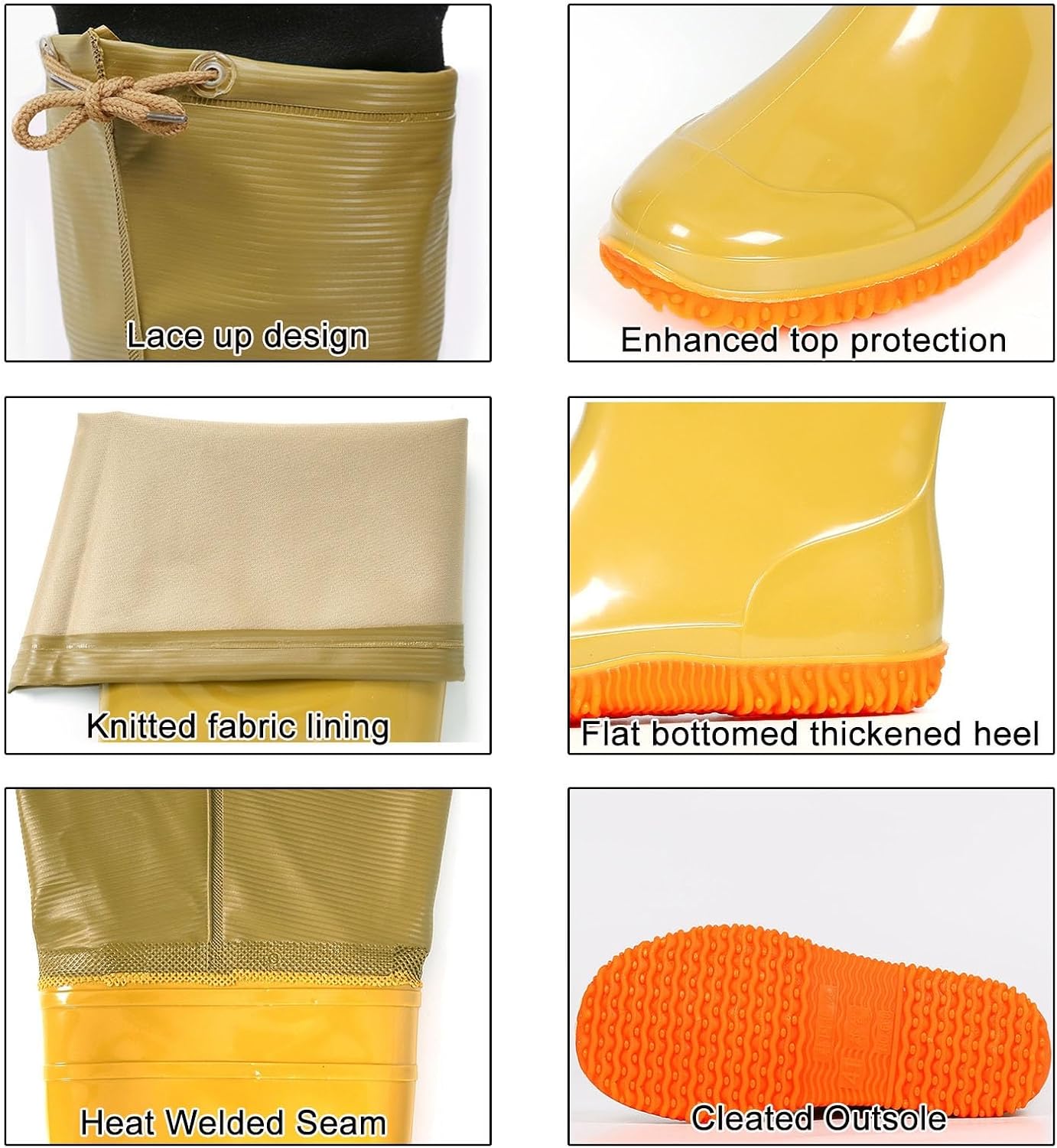 Men Women Hip Waders Boots for Fishing Hunting, Comfortable Waterproof Hip Wading Boots, Lightweight and Flexible