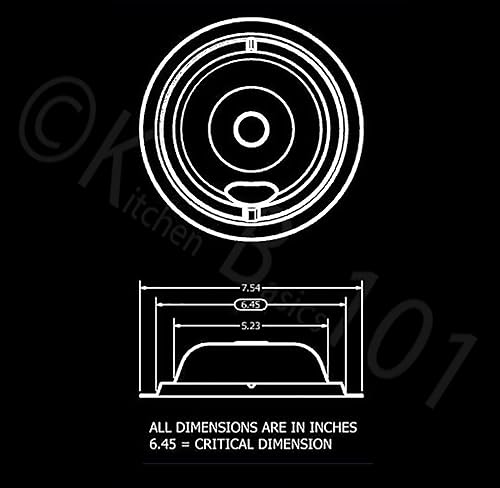 Miniatura 7 de KITCHEN BASICS 101 WB31M20 y WB31M19 Sartén de goteo de porcelana y WB30T10074 WB30T10078 quemadores de superficie de rango eléctrico de repuesto