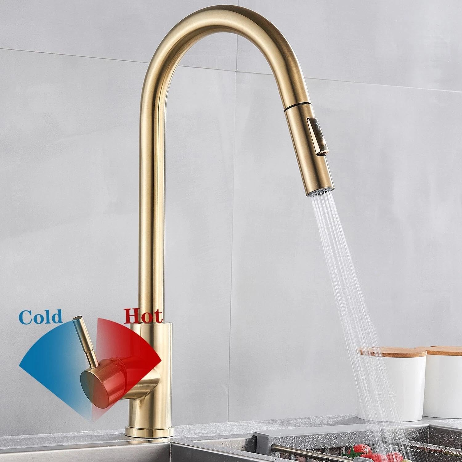 Infrarot Wasserhahn Bad mit Sensor Automatisch Badarmatur Berührungsloser Waschtischarmatur Induktion Waschtischmischer Mischbatterie Einhebelmischer für Waschbecken Badezimmer Handwaschbecken