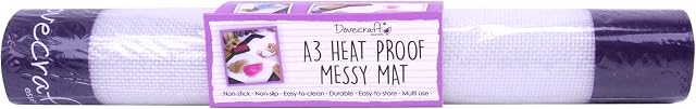 Dovecraft Proof Messy Mat  A3-42 x 29.5cm-BPA Free   Non-Stick & Non-Slip  Multi-use for Ink Blending, Jewellery Making, Hot Glue, Heat Embossing and Art, Colour, One Size