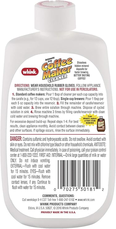 30281 Coffee Maker Cleaner, 10 oz