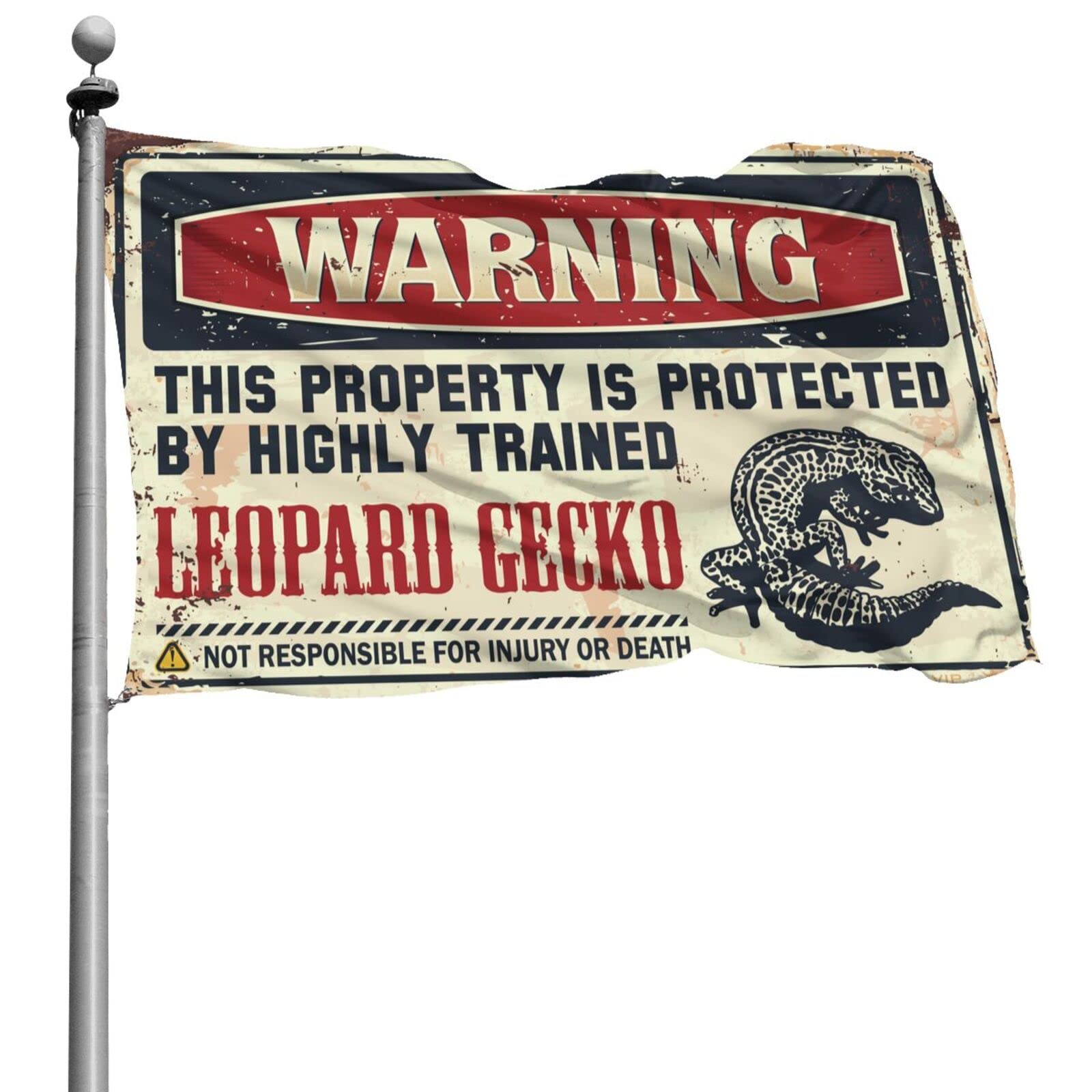 Drapeaux de dortoir humour gecko déco murale géante 152x244