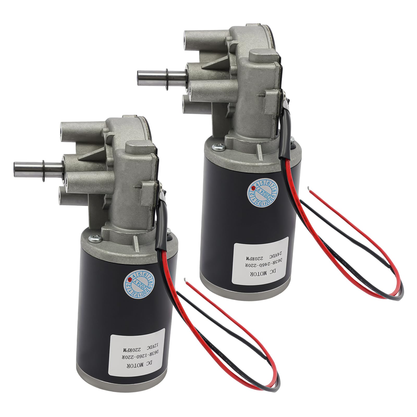 12V/24V 60W DC-Getriebemotor 220 U/min Elektrischer Getriebemotor (24, Volt)