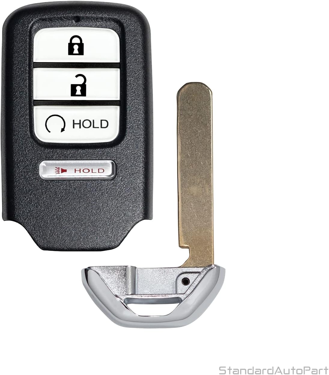 StandardAutoPart 4 Button Proximity Remote Smart Key Compatible with Honda Ridgeline 2017 2018 2019 A2C97488400 72147-T6Z-A11