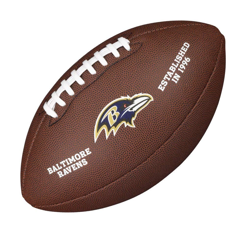 Wilson Sporting Goods Unisex Wilson American Football NFL TEAM LOGO oficjalny rozmiar mieszanej skóry, brązowy, oficjalny Wielka Brytania