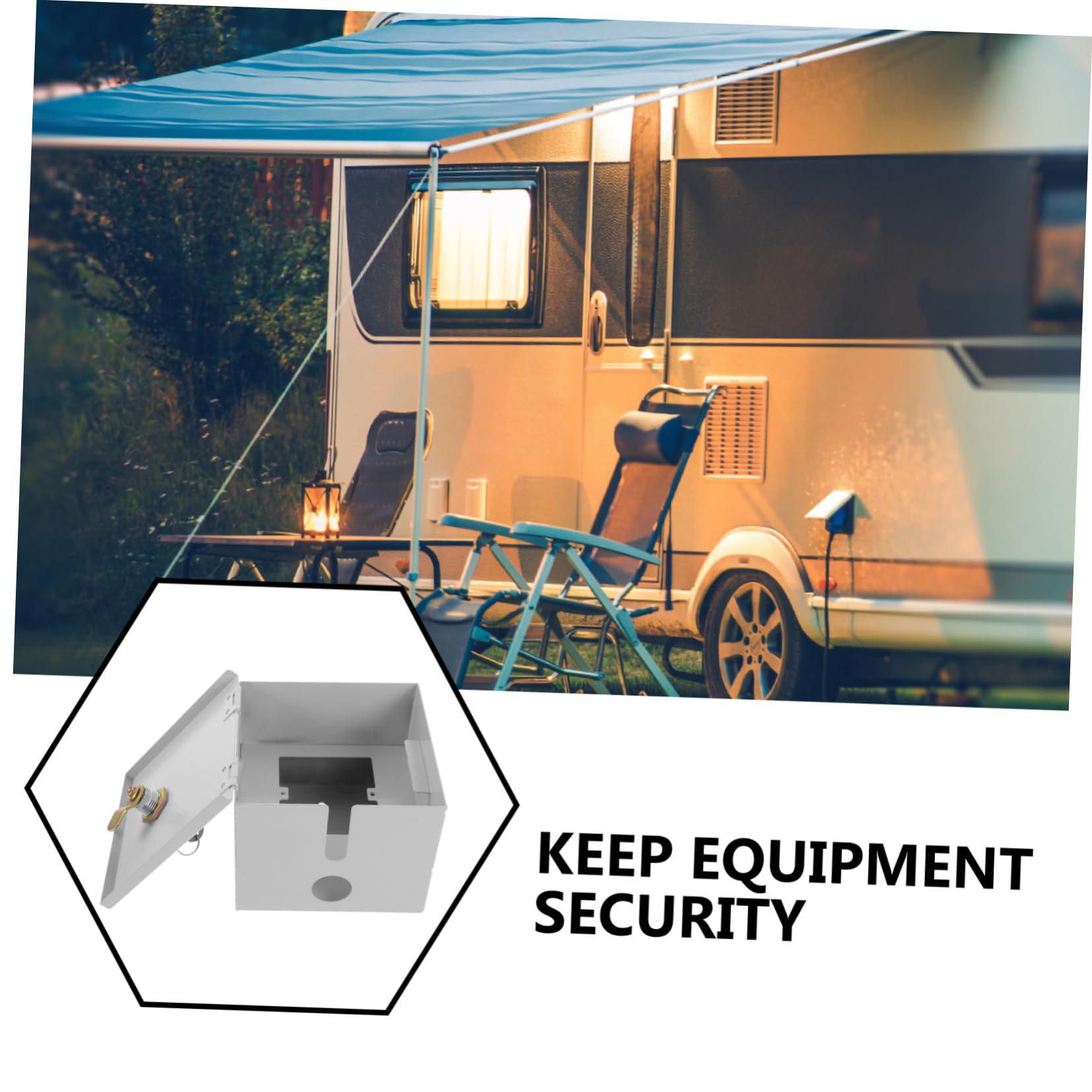 NUOBESTY 2 Stück Outdoor Steckdosenschutz mit Schloss Wetterfeste Diebstahlsicherung für Außensteckdosen Robustes Eisengehäuse Korrosionsbeständig für Verlängerungskabel und Elektrogeräte
