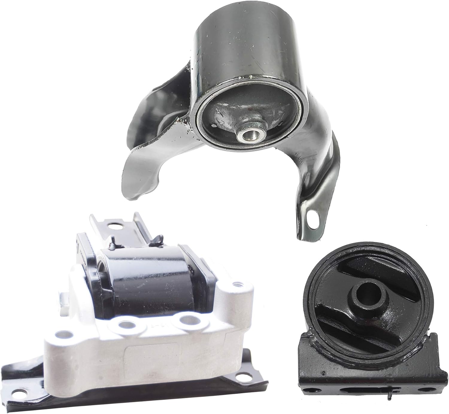 Compatible with Mitsubishi 09-17 Lancer 2.4L L4 Engine Motor Mount Set of 3PCS New A5416 A4644 A5423 2009 2010 2011 2012 2013 2014 2015 2016 2017