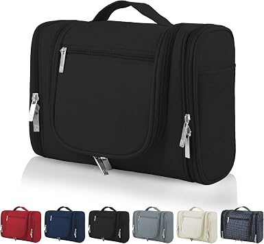 Amazon.com: OMYSTYLE - Neceser colgante para hombre y mujer, bolsa de viaje  portátil, organizador de artículos de baño impermeable con gancho para  maquillaje, cosméticos, afeitado (tamaño de viaje) : Belleza y Cuidado