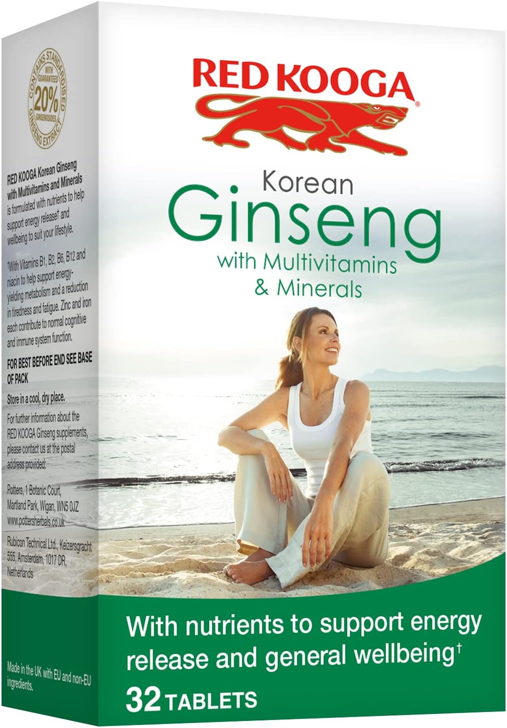 Red Kooga Ginseng Multivitamins & Minerals 6 x 32 Tablets (Pack of 6