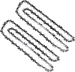 Opuladuo 2PC 18 Inch Chainsaw Chain for Oregon CS1500, 18" Chain Replacement for EGO CS1804 CS1800-3/8" Pitch .050" Gauge 62 Drive Links