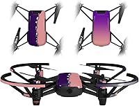 Vista 1 de Skin Decal Wrap 2 Pack para DJI Ryze Tello Drone Ripped Colors Purple Pink Drone no incluido