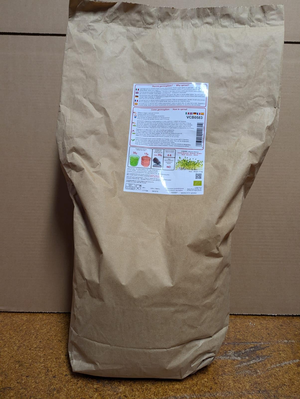 BROCOLIS GRAINES A GERMER 5KG BIO