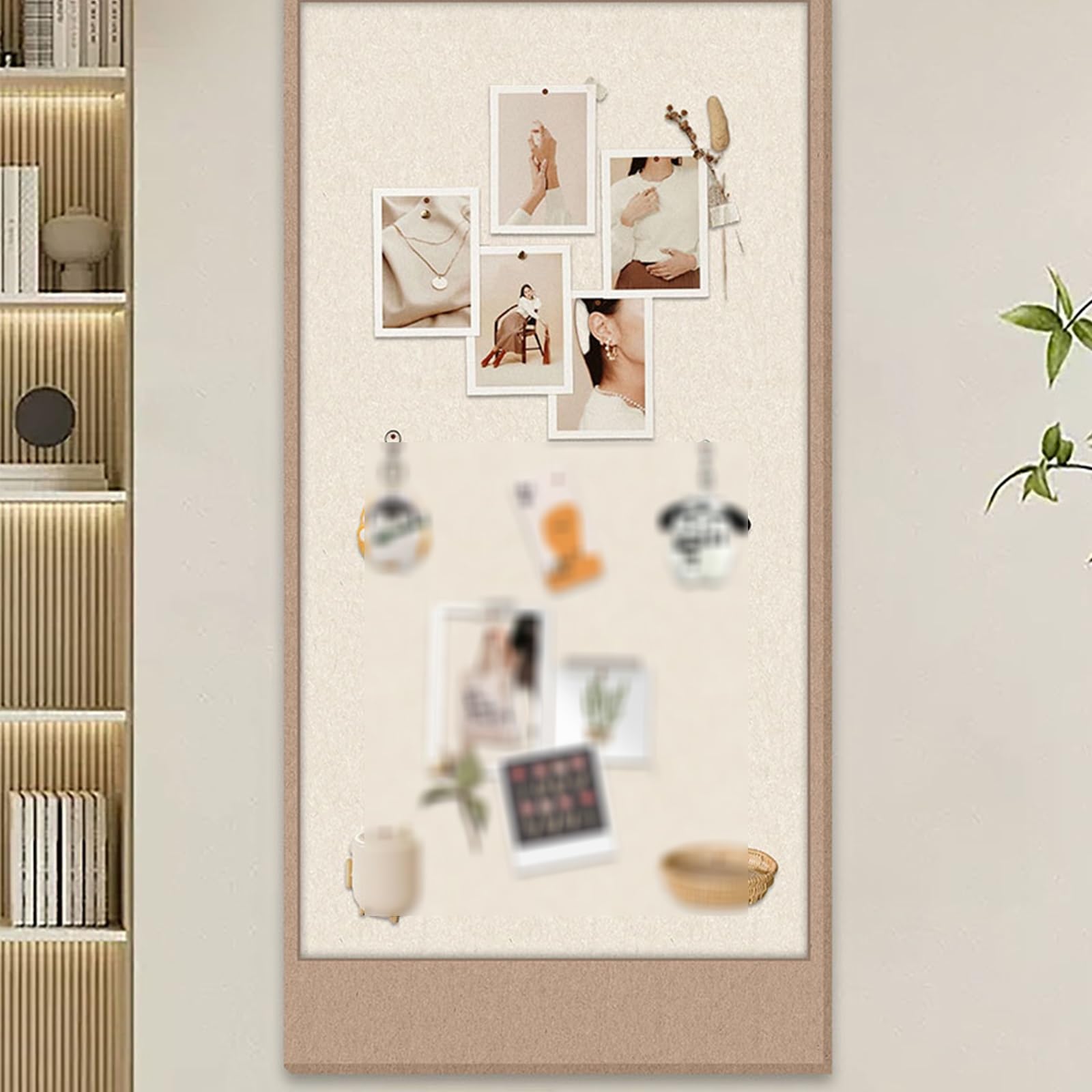 Tablón De Anuncios Fieltro Autoadhesivo 60x40cm, 0,9cm Grosor Tableros Notas, Tablero Fotos for Oficinas, Hogares, Escuelas, Cocinas Decoración Pared(Camel,80 * 180cm)